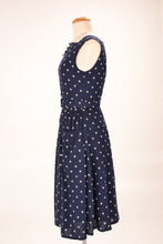 Load image into Gallery viewer, Bee Navy & White Daisy Dress