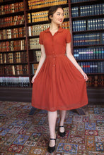 Load image into Gallery viewer, Camille Dots Orange Dress