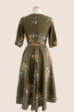 Load image into Gallery viewer, Doris Green & Orange Floral Dress