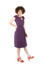 Load image into Gallery viewer, Ebony Navy Bird Dress