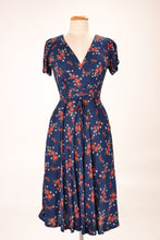 Load image into Gallery viewer, Fiorella Corset Blue & Red Floral Dress