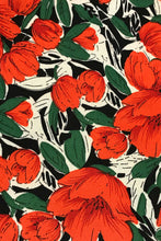Load image into Gallery viewer, Dakota Red & Green Floral Dress