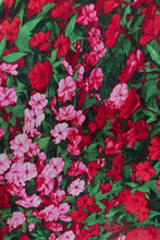 Load image into Gallery viewer, Pansy Burgundy & Green Floral Dress