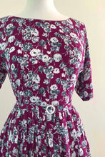 Load image into Gallery viewer, Clarissa Purple Floral Dress