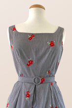 Load image into Gallery viewer, Abella Chequer & Rose Dress