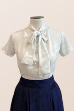 Load image into Gallery viewer, Stacy Black and White Polka Dot Shirt