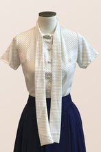 Load image into Gallery viewer, Stacy Black and White Polka Dot Shirt