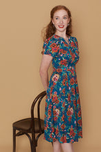 Load image into Gallery viewer, Jenna Turquoise & Orange Dress