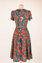 Load image into Gallery viewer, Jenna Turquoise & Orange Dress