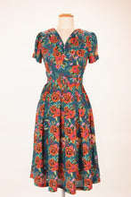 Load image into Gallery viewer, Jenna Turquoise & Orange Dress