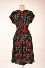 Load image into Gallery viewer, Kay Floral Black & Red Dress