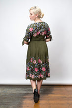 Load image into Gallery viewer, Madoka Green Embroidered Dress