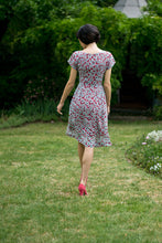 Load image into Gallery viewer, Chantelle Red & Blue Floral Dress - Elise Design
 - 6