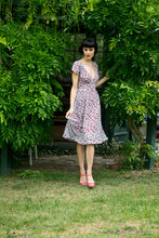 Load image into Gallery viewer, Chantelle Red &amp; Blue Floral Dress - Elise Design
 - 5