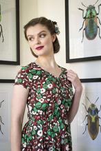 Load image into Gallery viewer, Solange Green Floral Dress