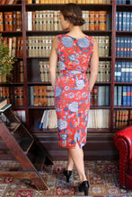 Load image into Gallery viewer, Thea Red & Blue Floral Dress
