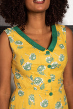 Load image into Gallery viewer, Lemon & Green Linen Dress