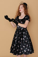 Load image into Gallery viewer, Zoe Velvet Floral Dress