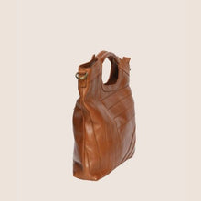 Load image into Gallery viewer, Vintage Leather Cross Body Hand Bag - Tan