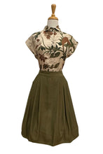 Load image into Gallery viewer, Minki Green &amp; Brown Parrot Blouse