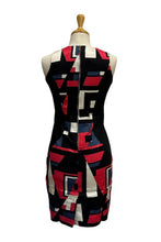 Load image into Gallery viewer, 60s Pink and Blue  Geometric Shift Dress