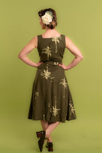 Load image into Gallery viewer, Bee Green Palm Dress