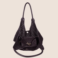 Load image into Gallery viewer, Clovelly Flower Knot Shopper - Brown