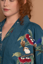 Load image into Gallery viewer, Ayla Teal Embroidery Kimono