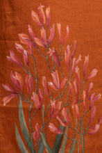 Load image into Gallery viewer, Kangaroo Paws Rust Orange Hand-Painted Maxi Dress
