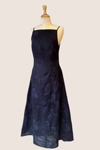 Load image into Gallery viewer, Shirley Navy Maxi Embroidery Dress