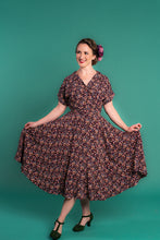 Load image into Gallery viewer, Manette Brown Floral Dress