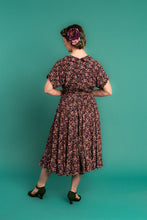 Load image into Gallery viewer, Manette Brown Floral Dress