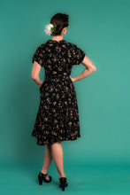 Load image into Gallery viewer, Manette Black &amp; Pink Floral Dress