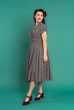 Load image into Gallery viewer, Manette Black &amp; Cream Floral Dress