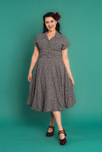 Load image into Gallery viewer, Manette Black &amp; Cream Floral Dress