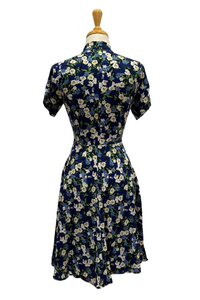 Darby Cobalt & Cream Floral Dress