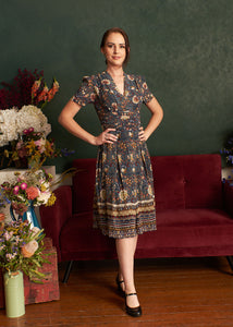 Karly Russian Floral Dress