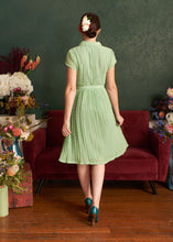 Load image into Gallery viewer, Camille Pastel Green Dots Dress