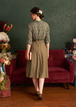 Load image into Gallery viewer, Gigi Olive Linen Skirt