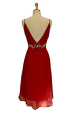 Load image into Gallery viewer, Orange Cocktail Embroidery Dress