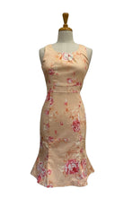 Load image into Gallery viewer, Peach Rose Floral Tulip Dress