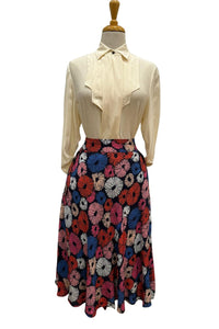 Abstract Print Skirt