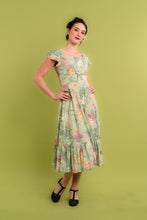 Load image into Gallery viewer, Astrid Green Petite Floral Dress