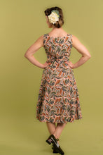 Load image into Gallery viewer, Bee Monstera Floral Linen Dress