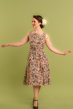 Load image into Gallery viewer, Bee Monstera Floral Linen Dress