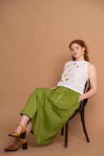 Load image into Gallery viewer, Hadlee Cream Hand Embroidered Top