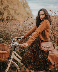 Camel Cropped Cardigan