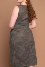 Load image into Gallery viewer, Adelaide Green Floral Embroidery Dress