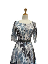 Load image into Gallery viewer, Watercolour Grey Cream Dress 3/4 Sleeve