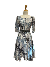 Load image into Gallery viewer, Watercolour Grey Cream Dress 3/4 Sleeve